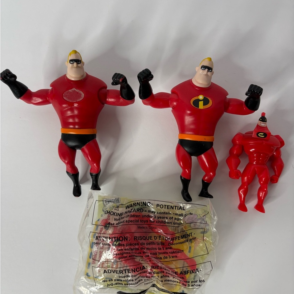 Disney Incredibles Red Action Figure Trio